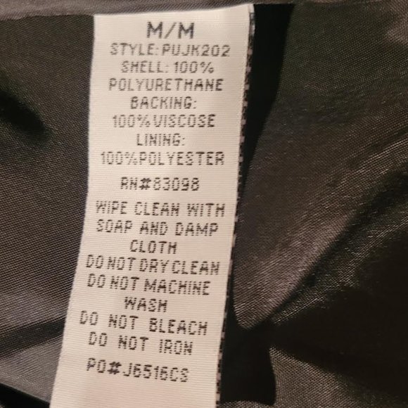 NWT CI Sono Premium women’s faux leather Jacket -size medium - Picture 10 of 11